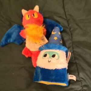 Bark Vibrant Dragon and Wizard Plush Toy Set
